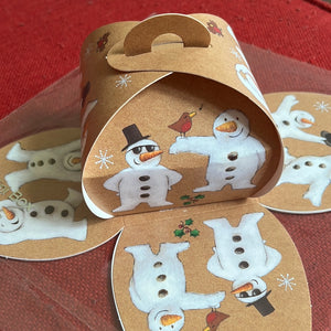 CHRISTMAS SNOWMEN BOXES (PK 5)