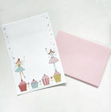 Load image into Gallery viewer, LITTLE FAIRY CAKES WRITING PAPER AND ENVELOPES
