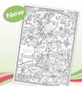 TC04 British Isles Colour-in Tablecloth