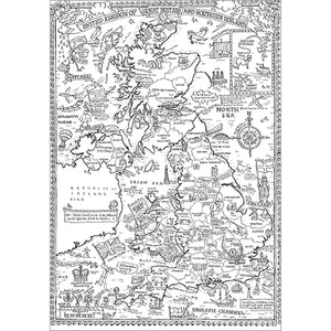 TC04 British Isles Colour-in Tablecloth