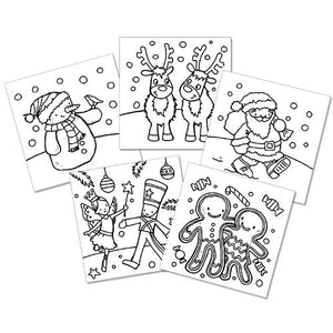 CHRISTMAS CARDS-COLOUR-IN (PACK OF 10)