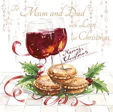 MULLED WINE AND MINCE PIES : MUM AND DAD