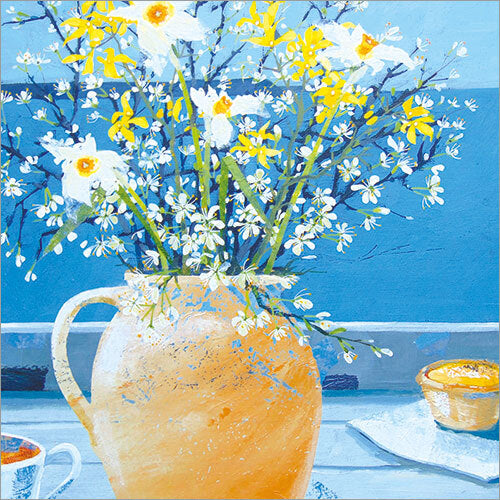 JUG OF SPRING FLOWERS