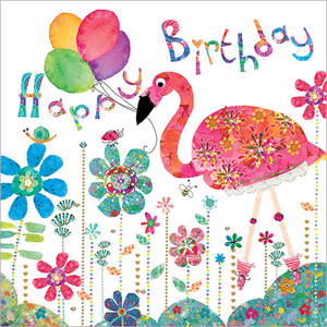 Pink Flamingo (Happy Birthday)